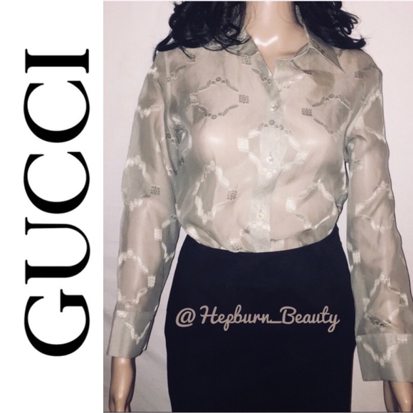Gucci Tops - GUCCI Button Down Blouse by Zamasport